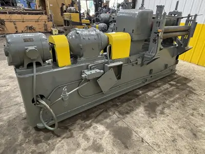 36”  YODER MODEL #M3 POWERED SLITTING HEAD w/ POWERED FEED & HOLD DOWN ROLLS : STOCK #22953