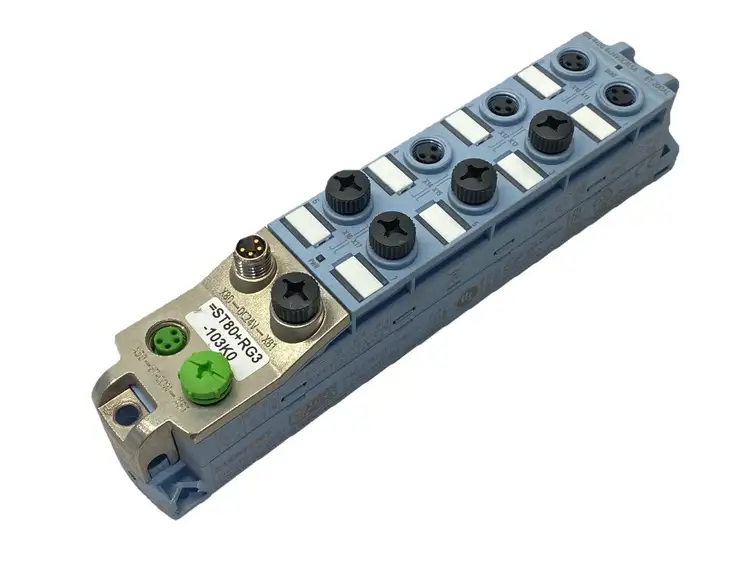 Used SIEMENS DIGITAL INPUT/OUTPUT MODULE DIQ 4+DQ 4X24VDC/0.5A 8XM8 PLC Input & Output | Maverick Industrial Sales #1103537