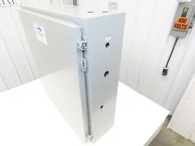 Hoffman A303010LP Electrical Enclosure 36x30x8" Wall Mount NEMA 12 Backpanel