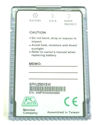 NEW SRAM JA SERIES SRN256K5W MEMORY PC CARD