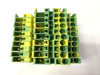 USED PHOENIX CONTACT DOUBLE LEVEL TERMINAL BLOCK STTB 2,5/2P-PE LOT OF 10