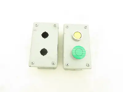 Hoffman E2PBG Electrical Pushbutton Enclosure 6x3-1/2x3" Lot of 2