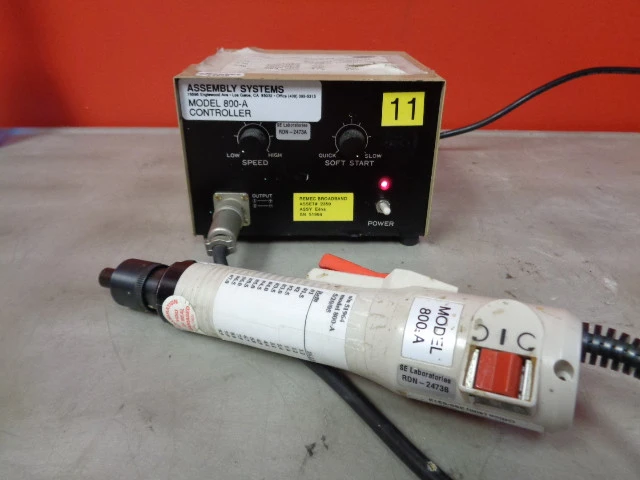 Used ASSEMBLY SYSTEMS 800-A Screw Drivers Connecticut US | BG Industrial Surplus #473021