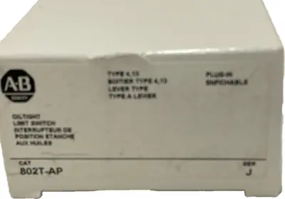 ALLEN BRADLEY 802T-AP LIMIT SWITCH 802TAP NEW, SURPLUS