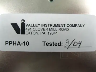 USED Valley Instrument Company PPHA-10