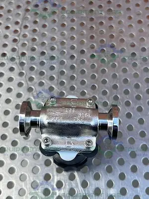 USED ITT BIO-TEK DIAPHRAGM VALVE W/ 1/2" SANITARY FITTING