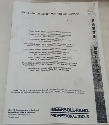 NEW Ingersoll Rand 4840S2