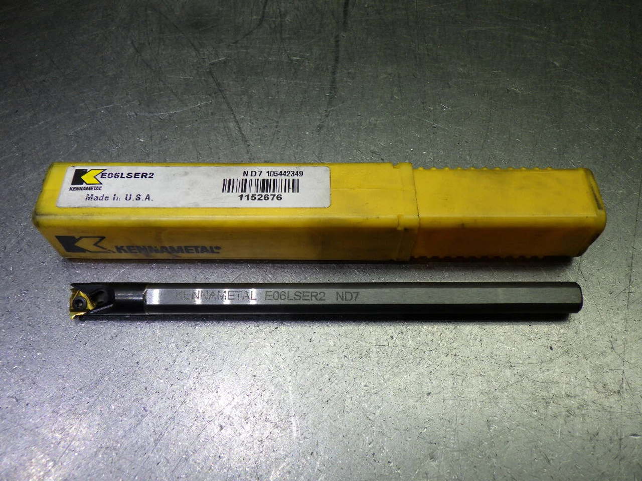 Kennametal 1/2" Coolant Thru Carbide Boring Bar 3/8" Shank E06LSER2 (LOC512)