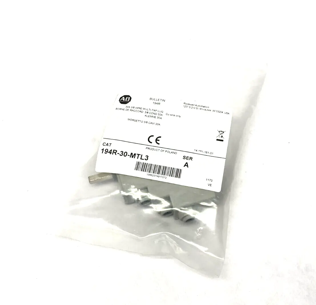 NEW ALLEN-BRADLEY SER. A MULTI-TAP LUG 3/6 WIRE 30A