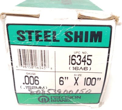 NEW Precision Brand 16345