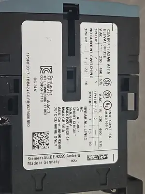 Siemens 3RT2017-2BB42 Contactor (LOT OF 3) Loc4C14