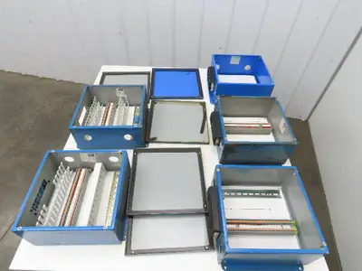 Austin AB-12126JS Electrical Enclosure 12x12x6" Screw Cover JIC Box Lot of 5