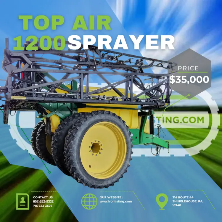 Used 2007 UNVERFERTH TOP AIR 1200 SPRAYER Miscellaneous Agriculture (Farm) Equipment New York US | Iron Listing #44043