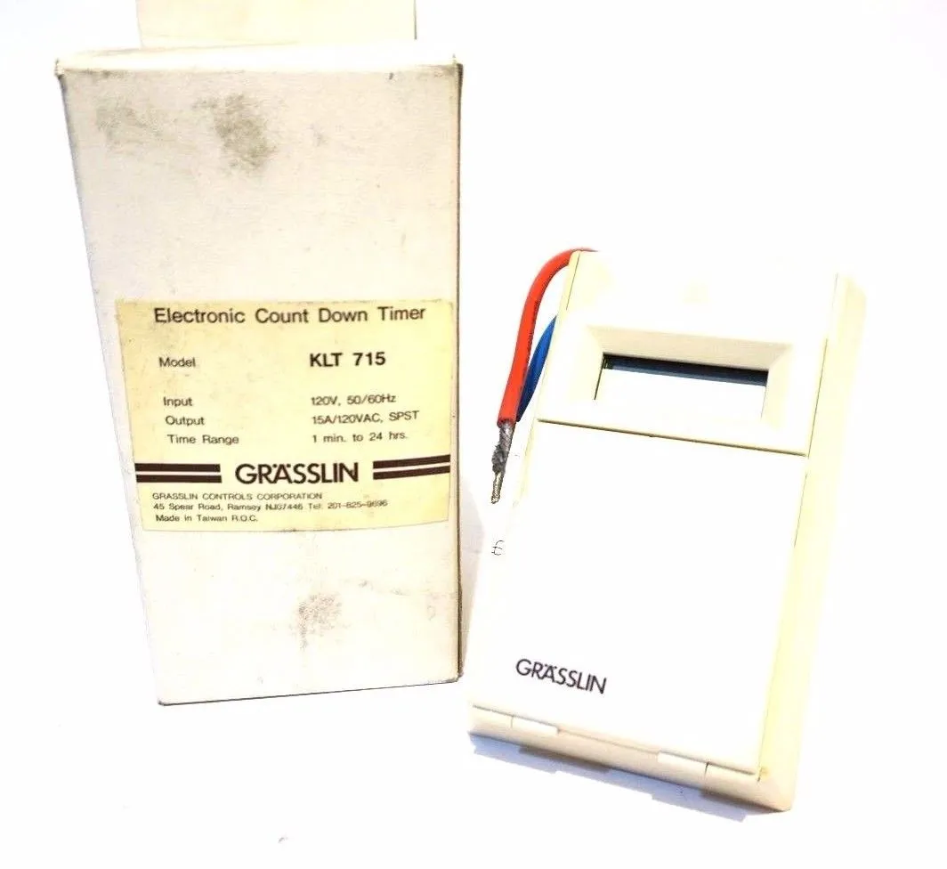 NEW GRASSLIN KLT-715 ELECTRONIC TIMER KLT715