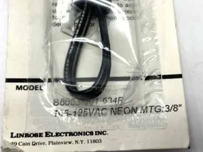 New | in-Stock LINROSE RED INDICATOR NEON LIGHT 105-125VAC Light Source Equipment Michigan US | Maverick Industrial Sales #1090303