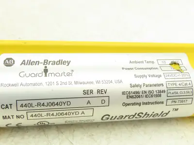 440L-R4J0640YD Guardmaster Guardshield Safety Light Curtain Receiver Only 640mm