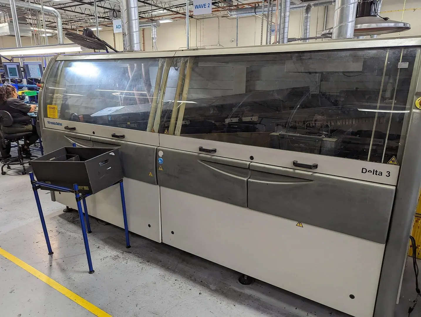 USED VITRONICS SOLTEC DELTA 3 WAVE SOLDERING MACHINE (2008)