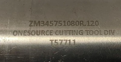 Hanita 6 Flutes M42 HSS 2" End Mill Freshly Sharpened 2 x 2 x 8 x 11-3/4 Long