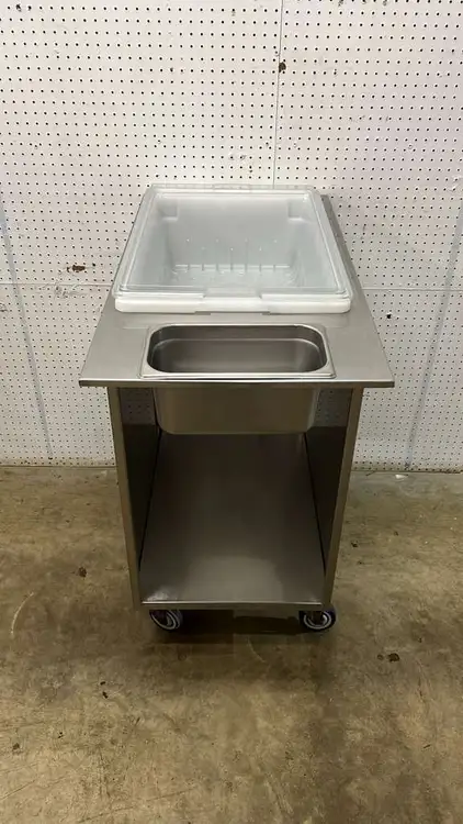 Used Falcon Restaurant Supply Used Stainless Steel Mobile Breading Station on Casters - FG Batter and Breading Machines Illinois US | Falcon Restaurant Supply #1374943