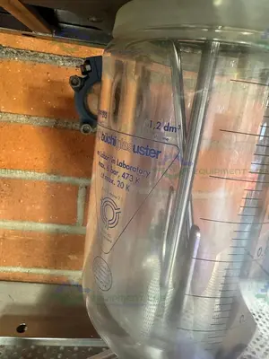 Used BUCHIGLASUSTER JACKETED 0.8 LITER GLASS REACTOR, 6 BAR W/ IMPELLER Reactors California US | Equipment Lab #1407299