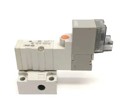 SYJ324-5LOZ-M5 | SMC  3-Port 2-Position Solenoid Valve M5 Base Mounted 24VDC - Used