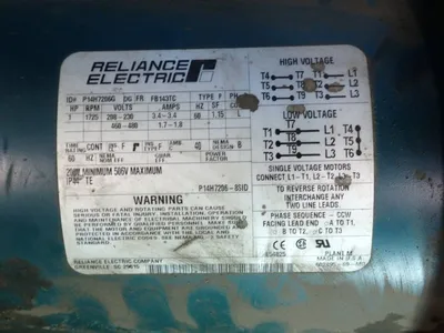 Used RELIANCE ELECTRIC P14H7206G Motors (misc) Ohio US | HGR 24 #1083851