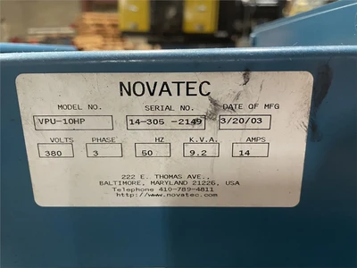 USED NOVATEC VPU-10HP