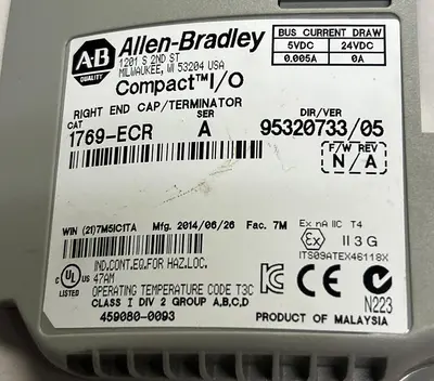 Used ALLEN BRADLEY 1769-ECR Misc Electrical & Power Parts Ohio US | Surplus Asset Holdings #1245196