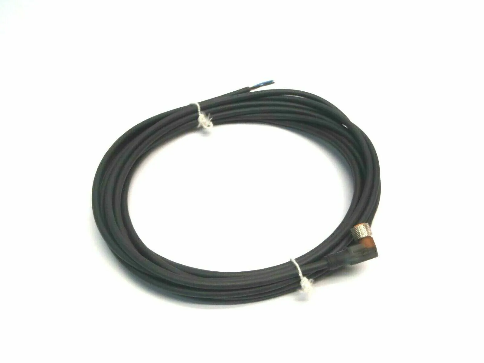 Used Lumberg 5 Meter M8 Female Angled PLC Open Leads Cord Cable & Wire Michigan US | Maverick Industrial Sales #1468048