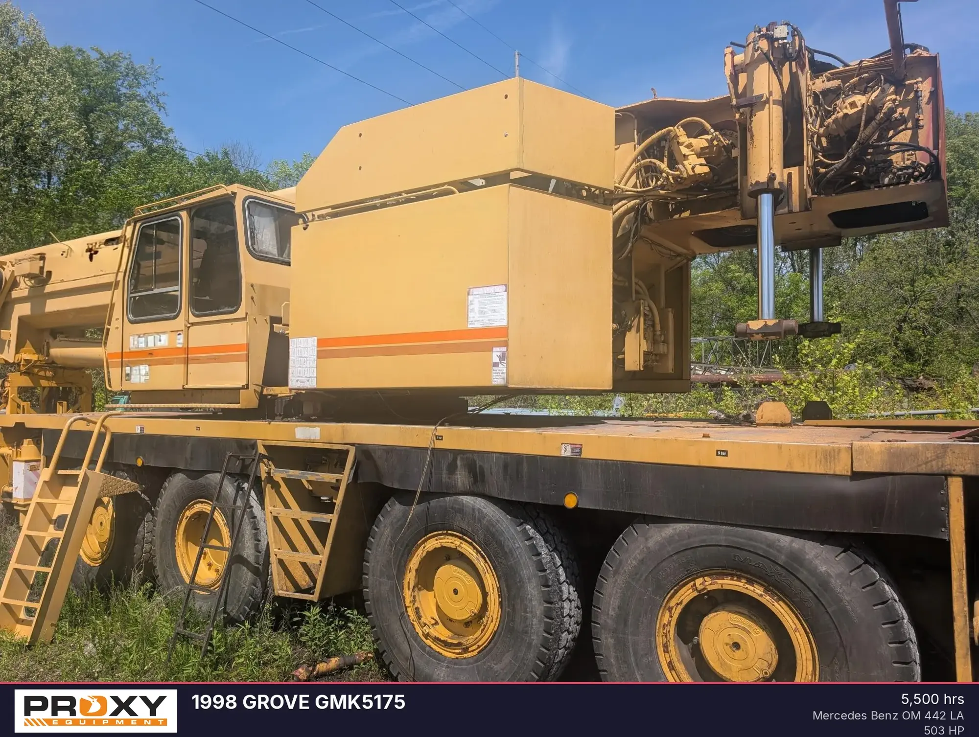 Used 1998 GROVE GMK5175 Mobile Cranes Alabama US | Proxy Equipment #1425977
