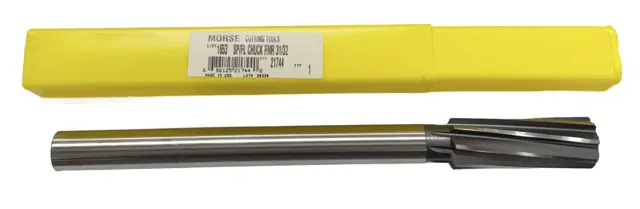 Morse 31/32" HSS Chucking Reamer Straight Shank Spiral Flute USA Made