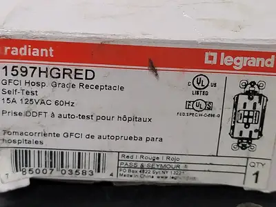 NEW LEGRAND 1597HGRED