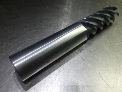 Kyocera/SGS 1" 6 Flute Carbide CR Endmill 1" Shank .090" R 35125 (LOC433A)