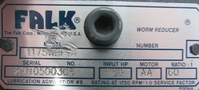 NEW FALK 1175WBF1A GEAR REDUCER 60:1