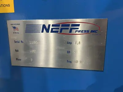 USED 2001 NEFF NEFF D12-5M PRESS