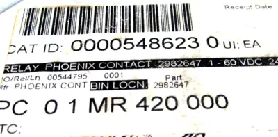 NEW LOT OF 10 PHOENIX CONTACT 2982647 RELAY OV-24DC/ 60DC/4