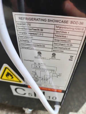 NEW Spartan Refrig SCC-36