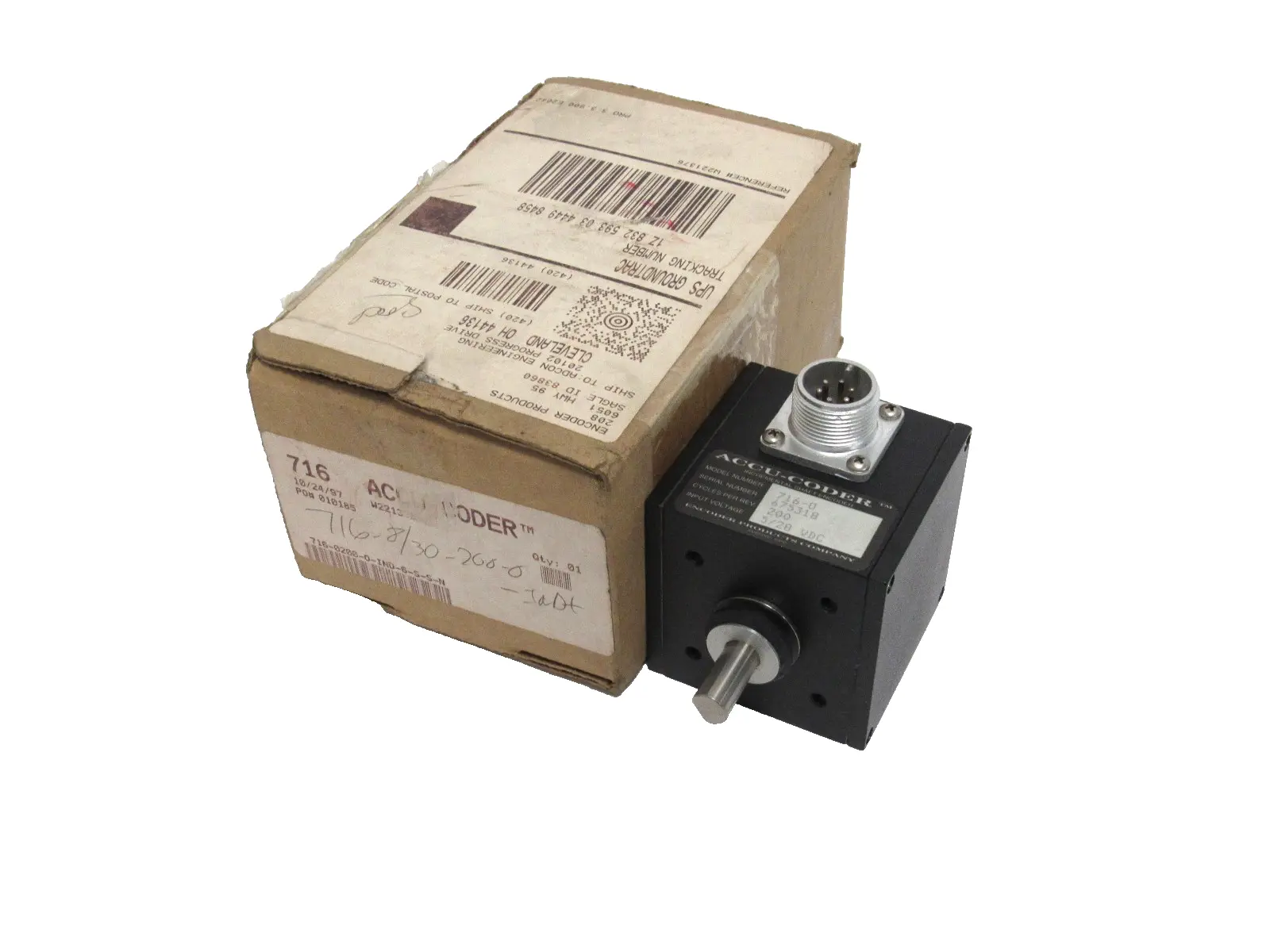 NEW ACCU-CODER 716-0 SHAFT ENCODER 7160