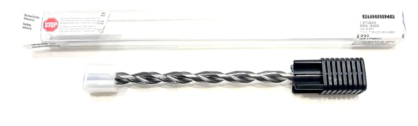 GUHRING 9mm Solid Carbide Drill 15xD TiAlN Tip Coolant Thru High Performance