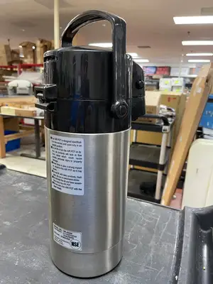 Used Zojirushi Used Zojirushi SR-AG30 3 Liter Stainless Steel Lined Coffee Air Pot Server Coffee Equipment Illinois US | Falcon Restaurant Supply #1376402