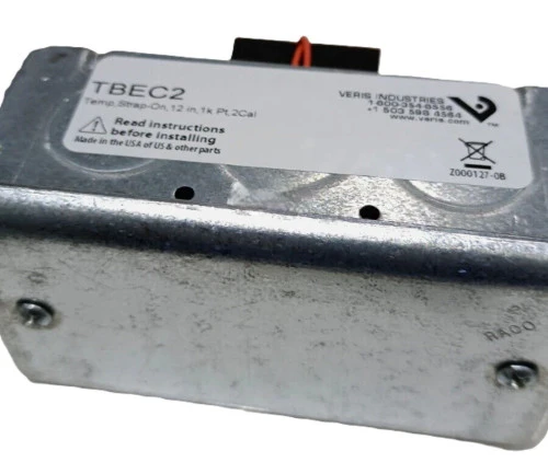 Veris TBEC2 Strap-On Temperature Sensor, 12 In, 1K Ohm, 385 RTD [New]