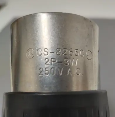 🔥Hubbell Locking Plug, CS8265C, 50 A, 250V AC, Single Phase, 2 Pole