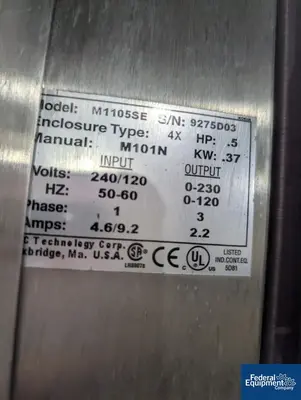 USED Pure-Flo Precision 500 Liter Pure Flo Precision Reactor, AL6XN S/S, 45/125#