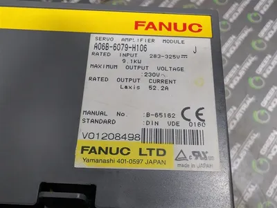FANUC A06B-6079-H106 Alpha Series Servo Amplifier Module Rev. J Used