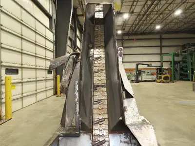 Spectrum Automation 0345HD Steel Hopper Parts Feeder Floorbin Elevator Conveyor