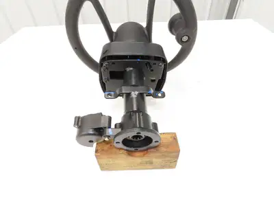 Hyster 8808585 Forklift Steering Wheel & Bracket Assembly Removed From E80XN