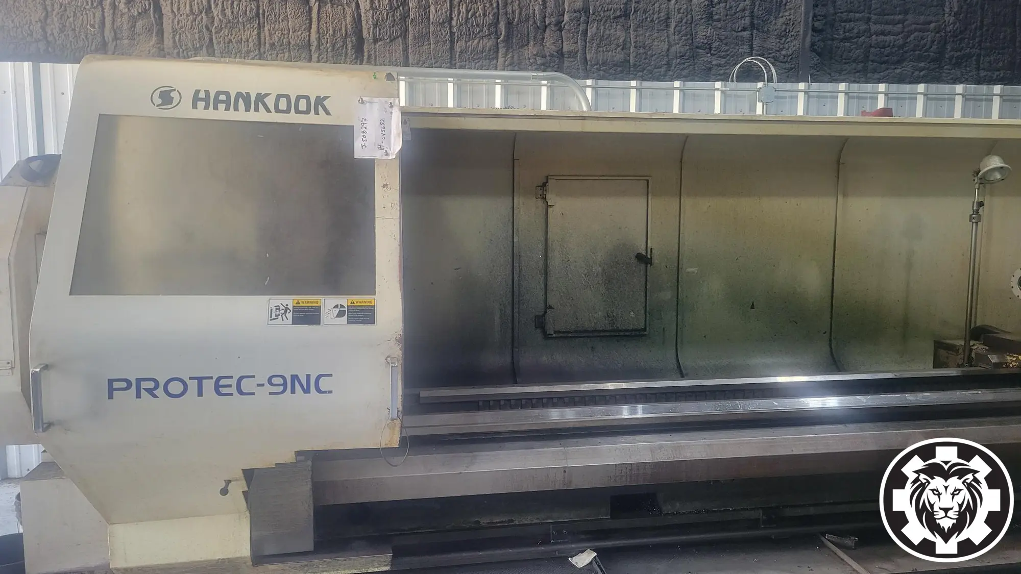 Hankook Protec-9NC CNC Lathe, 2006 - Flatbed Lathe, Tooling + Extras, Fanuc Control