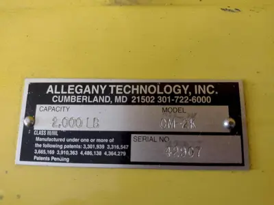 USED ALLEGHENY CM-2K