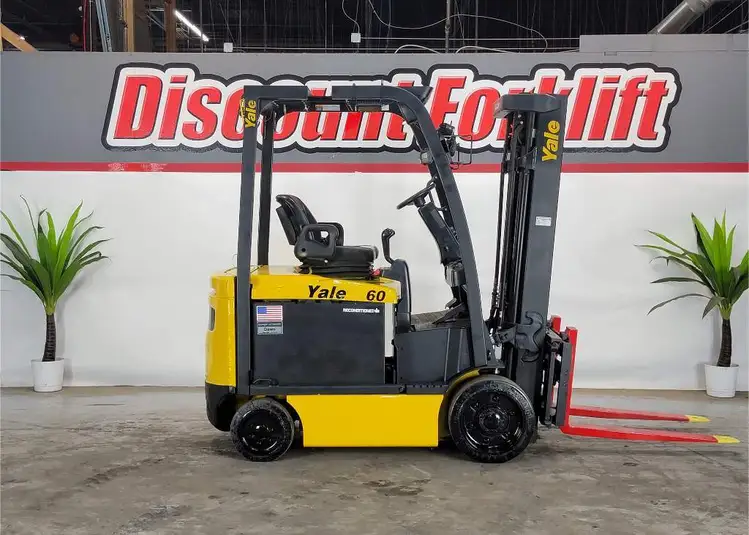 Used 2016 YALE ERC065VG EE RATED 4-Wheel Sit down Electric Counterbalance Forklifts Colorado US | Discount Forklift #1230936