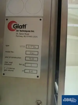 USED Glatt Glatt GPCG 5 Fluid Bed Dryer Granulator, S/S